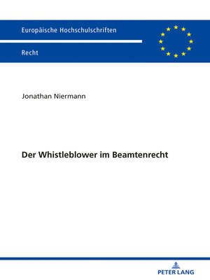 cover image of Der Whistleblower im Beamtenrecht